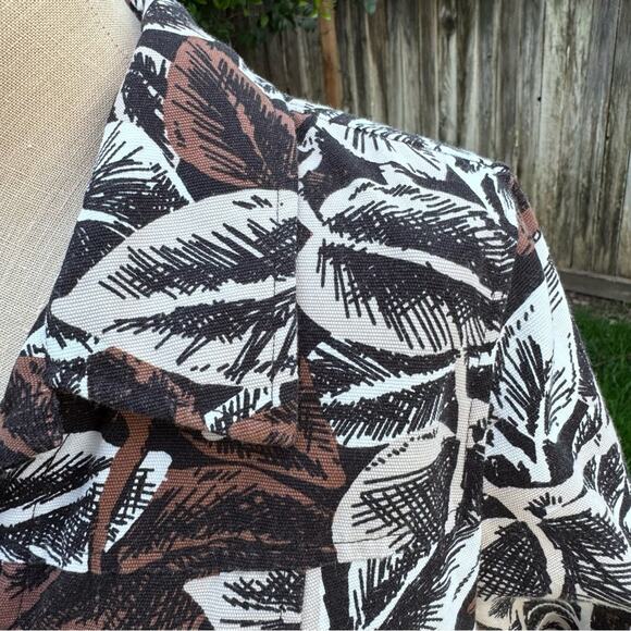 Appleseed’s Leaf Button Blazer Jacket Black Tan Women's Size 10 - Picture 3 of 11